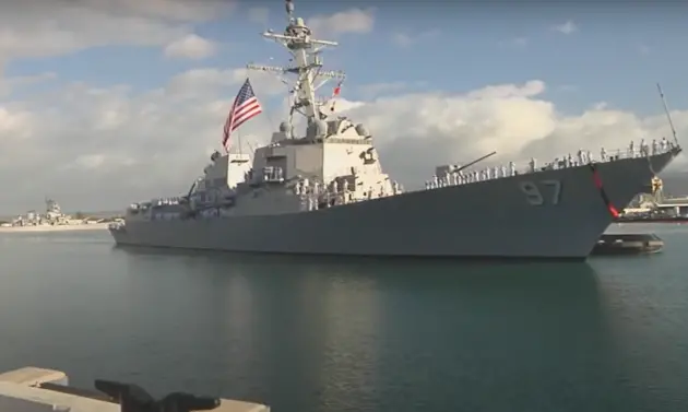 США отправили военный корабль через Тайваньский пролив накануне инаугурации президента острова