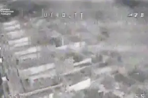 ГУР опубликовало доказательства запуска российскими войсками дронов-камикадзе над оккупированной ЗАЭС